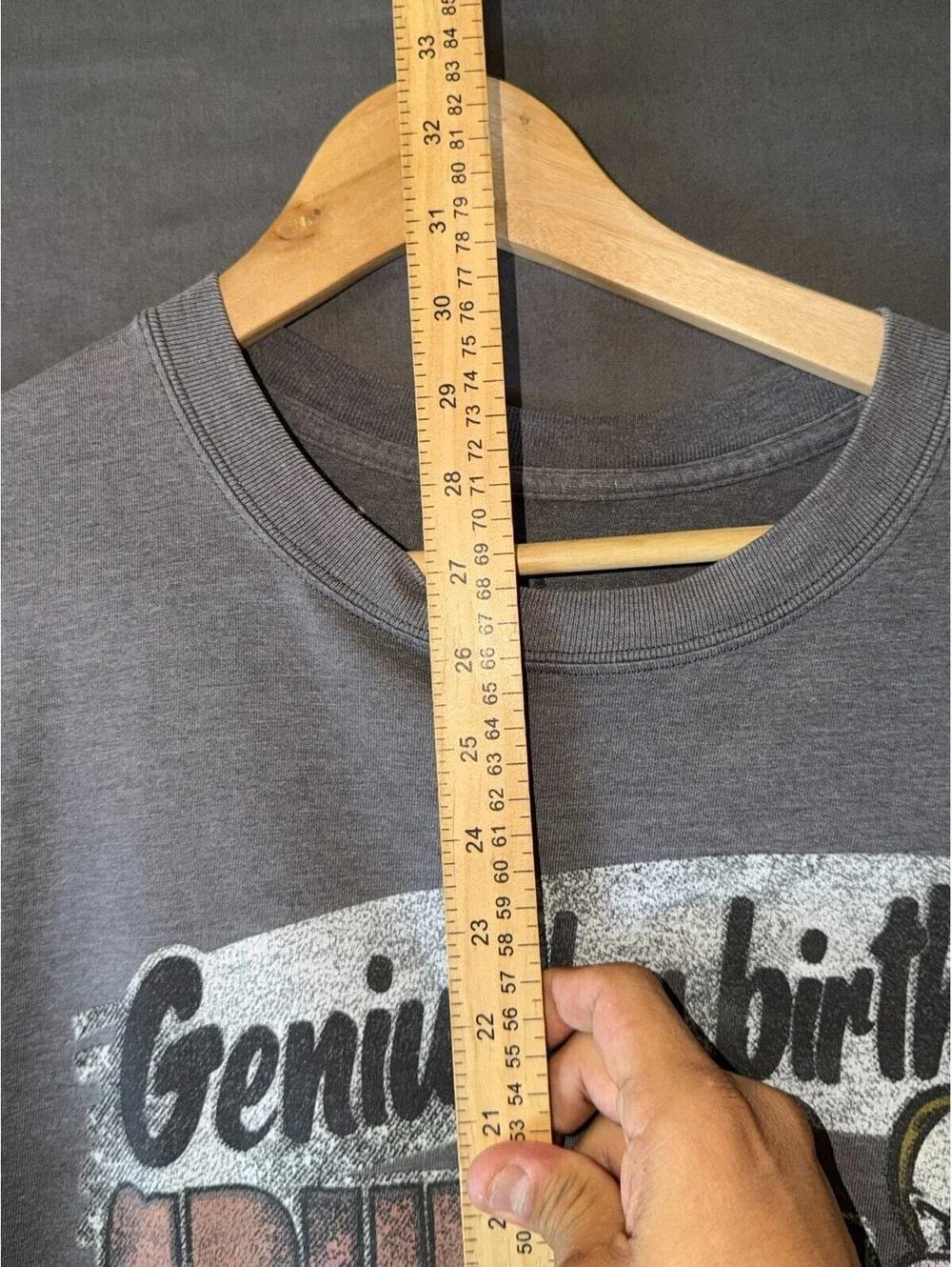 Disney Parks Grumpy Genius by Birth T‑Shirt 2XL Gray Hanes Graphic Tee